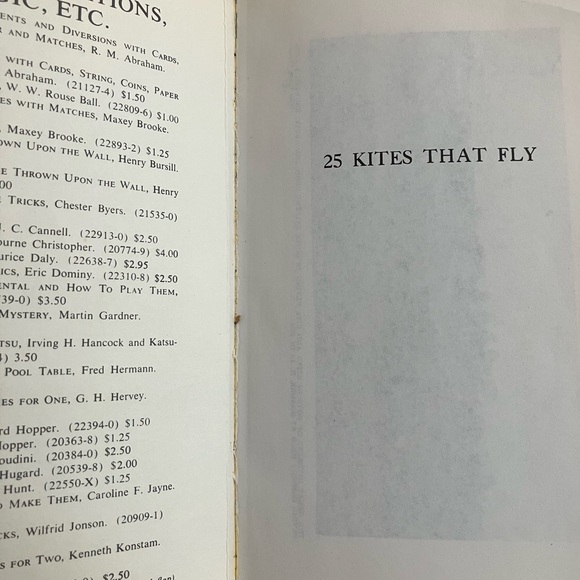 Vintage Paperback 25 Kites That Fly 1971 Kitemaking Tailless Compound - Picture 6 of 6